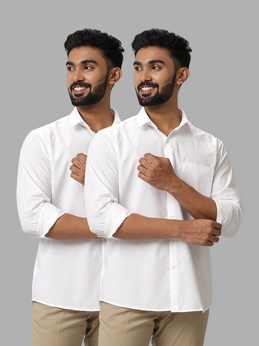 Cotton blend white shirts of Viveagham