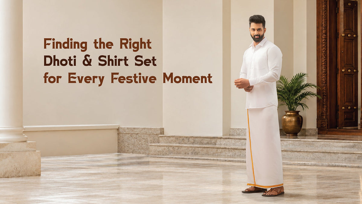 Finding the Right Dhoti & Shirt Set for Every Festive Moment